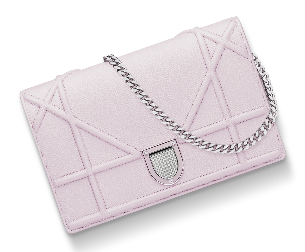Christian-Dior-Diorama-Chain-Wallet-Pink