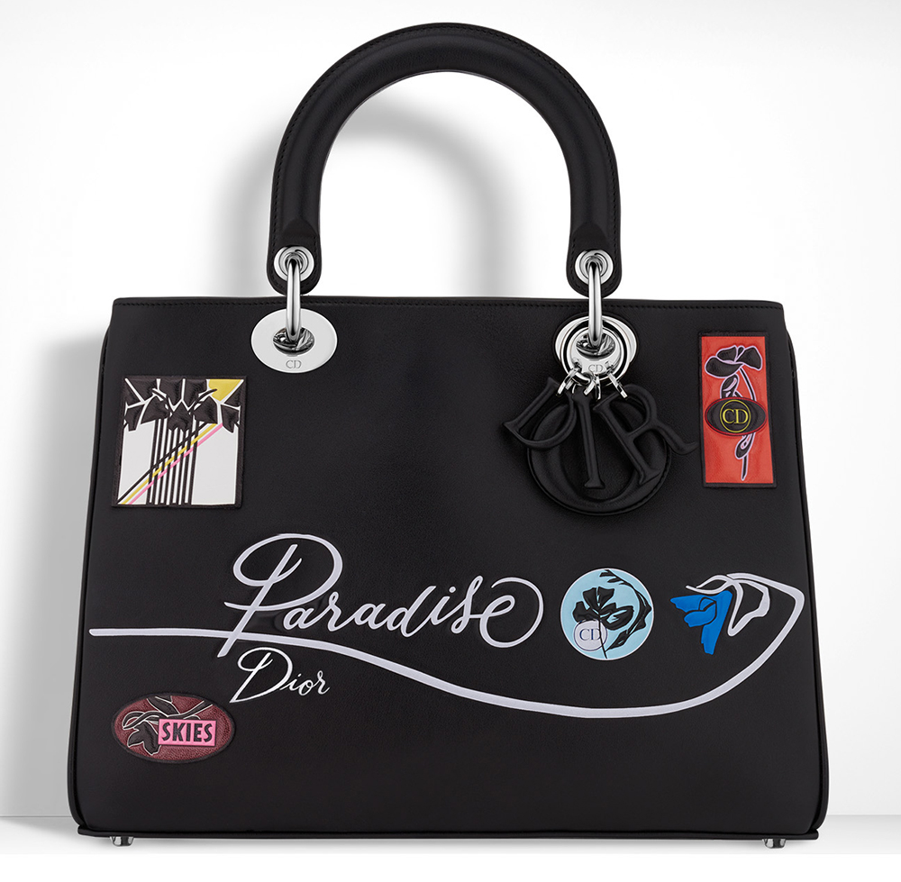 Christian-Dior-Diorissimo-Black-Embroidered-Bag