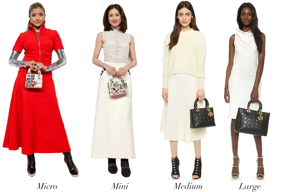 Christian-Dior-Lady-Dior-Modeling-Size-Comparison