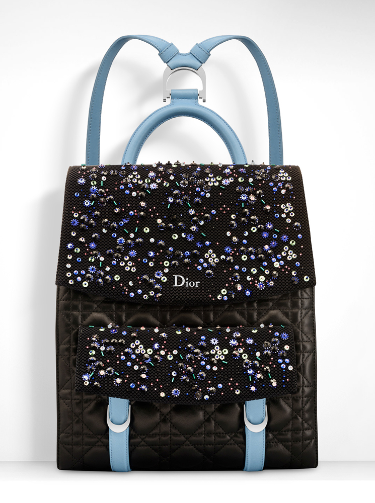 Christian-Dior-Stardust-Backpack-Black-Blue