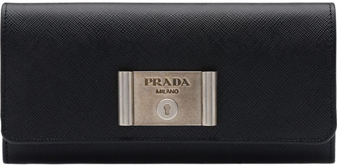 Prada-Saffiano-Lock-leather-wallets